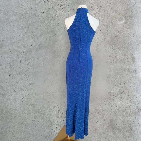 Vintage Royal Blue Formal Gown - Picture 3 of 8